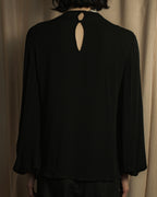 "VALENTINO" 2020-21 Gathered design bow tie skipper silk pullover