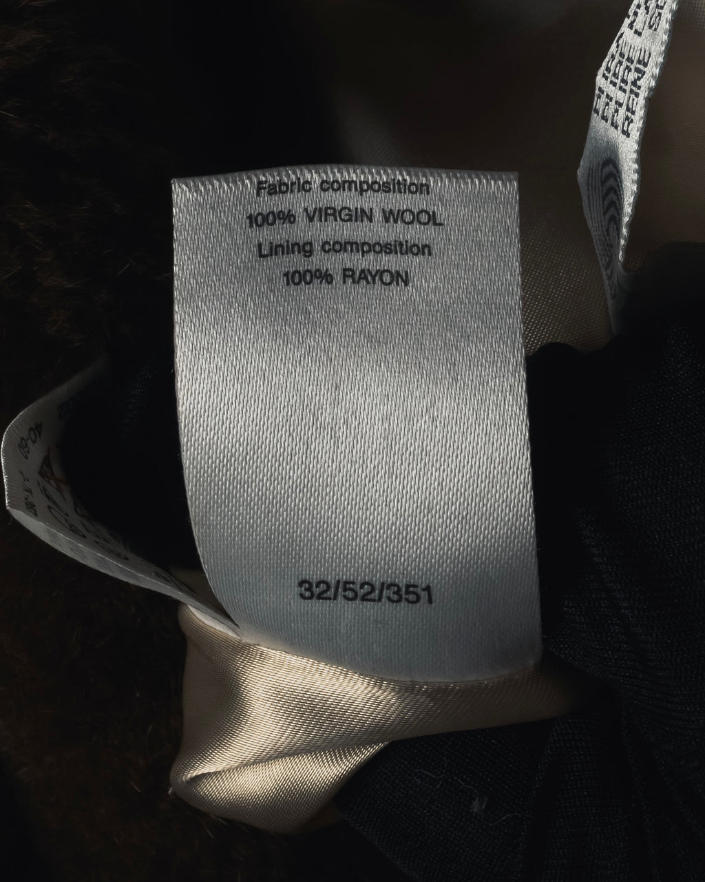 -SPECIAL- "Max Mara"
90’s Detachable fur collar virgin wool long coat