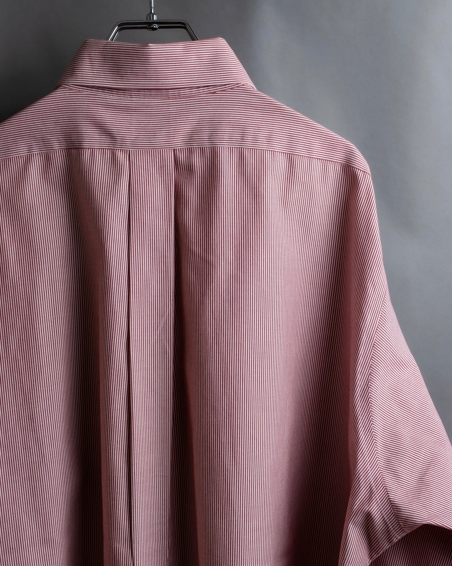 "BROOKS BROTHERS" Ultra thin stripe button down colour oversized shirt