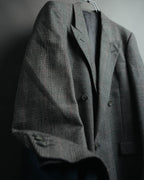 -MOOD MILLÉSIMES- 80’s-90’s Prince of Wales check wool double-breasted setup suit