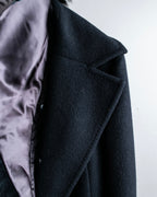 "DIANE VON FURSTENBERG" Fur docking design belted long coat