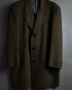 "Christian Dior" Single-breasted 100% cashmere chester coat
