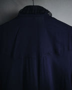 "GUCCI" 90’s-00’s military romantic ruffle blouse