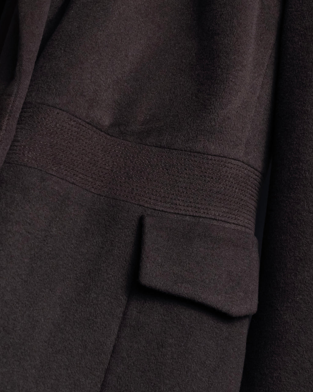 "VALENTINO" Shaped silhouette mocha brown chester coat