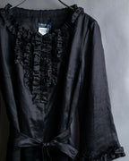 "S Max Mara" Tiered frill design belted dress