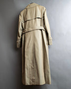 "BURBERRYS" Traditional belt design long length trench coat