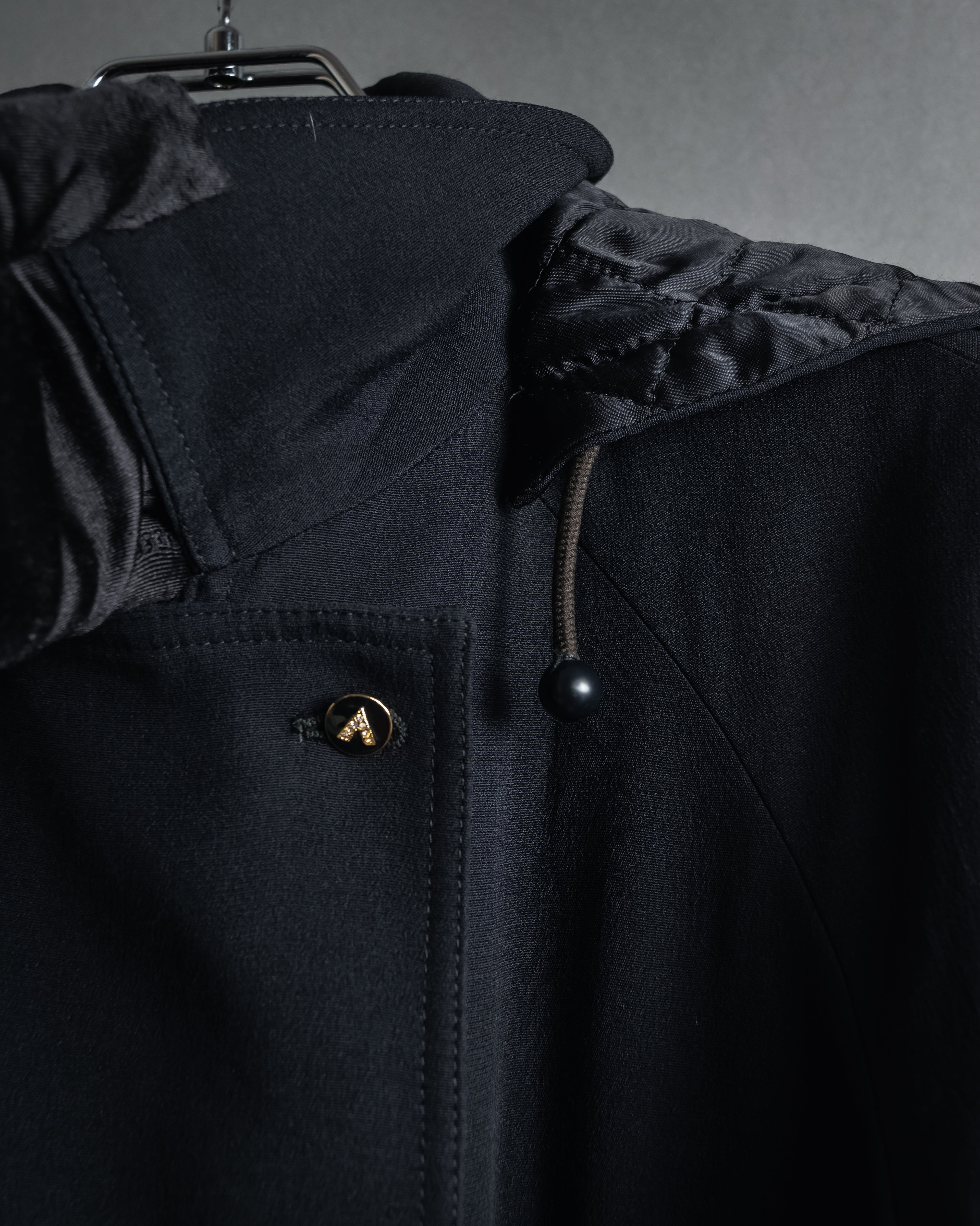 "VALENTINO" 90’s Couture-lined hooded coat