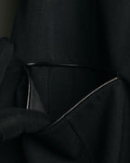 -SPECIAL- “Y’s” 90’s long tailored leather-trimmed vest