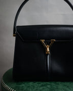 “VALENTINO GARAVANI” 80’s-90’s V clasp top handle bag