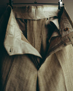 -SPECIAL- “HERMES” 80’s-90’s Herringbone linen suit set