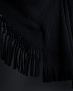 "ISSEY MIYAKE" 01AWRough knit fringe design cardigan