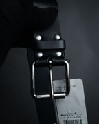 “COMME des GARCONS SHIRT” 00’s Minimal leather roller belt