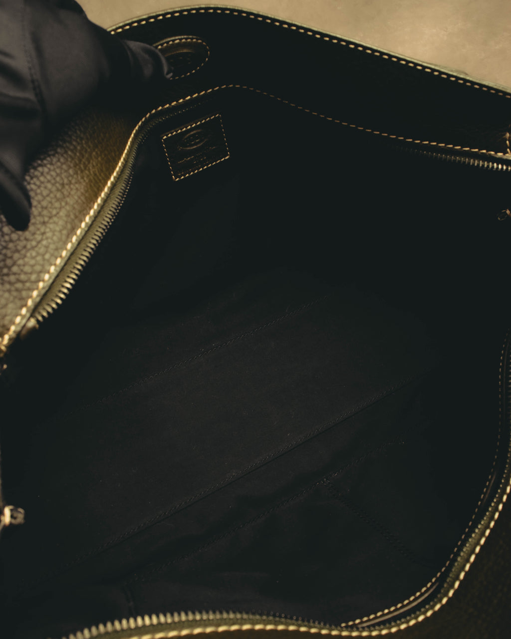 "TOD'S" 00's-10's Textured haircalf leather shoulder bag