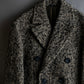 "LANVIN" Double breasted tweed chester coat