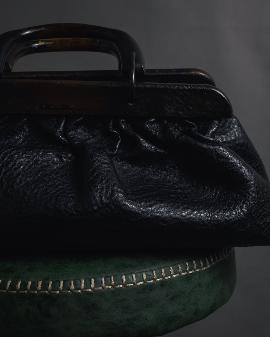 -SPECIAL- "GUCCI"
90’s-00’s Wood handle frame bag