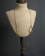 "Vintage organic ring necklace"