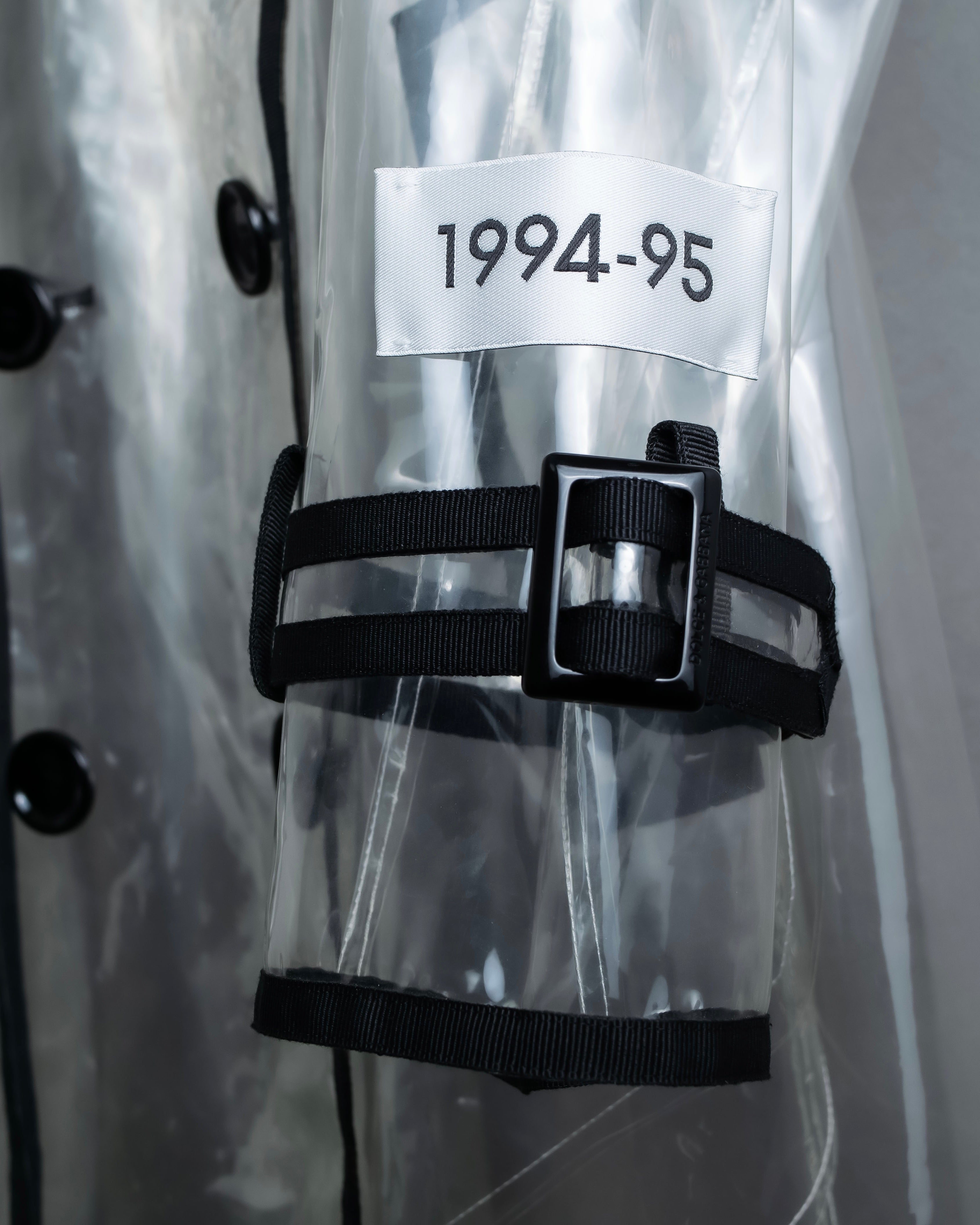 "DOLCE &amp; GABBANA" 23SS PVC material oversize trench coat