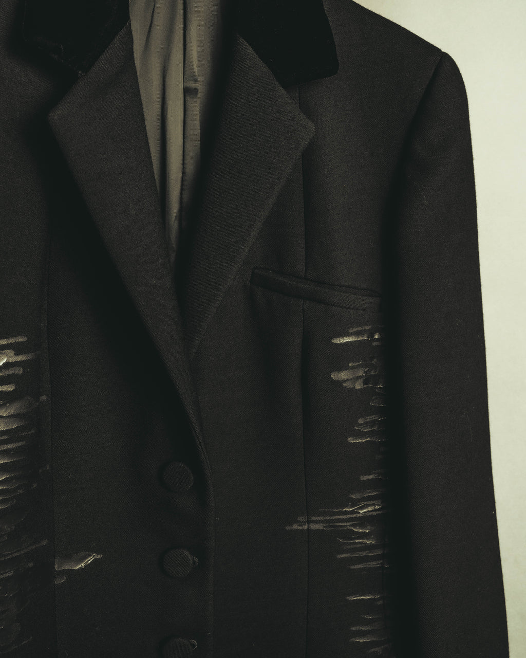 "Bottega Veneta" 90's-00's Sculptural tailored long coat