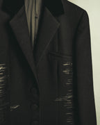 "Bottega Veneta" 90's-00's Sculptural tailored long coat