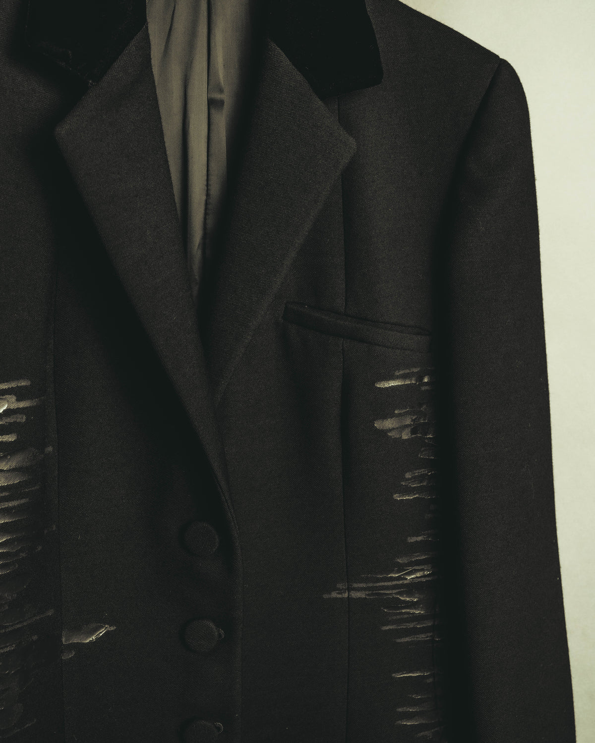 "Bottega Veneta" 90's-00's Sculptural tailored long coat