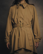 -SPECIAL- “HERMÈS” 90’s-00’s Margiela era draped wool trench coat
