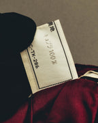 -SPECIAL- "Christian Dior" 80's-early 90's Burgundy velvet pleated skirt