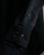 "SAINT LAURENT" 2017 season minimalist black dress shirt