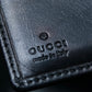 "GUCCI" GG pattern leather compact wallet