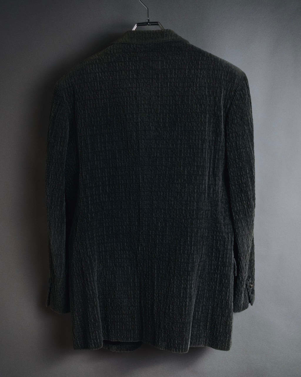 –SPECIAL– "ISSEY MIYAKE MEN" 98AW garment-pleated cotton tailoring set-up