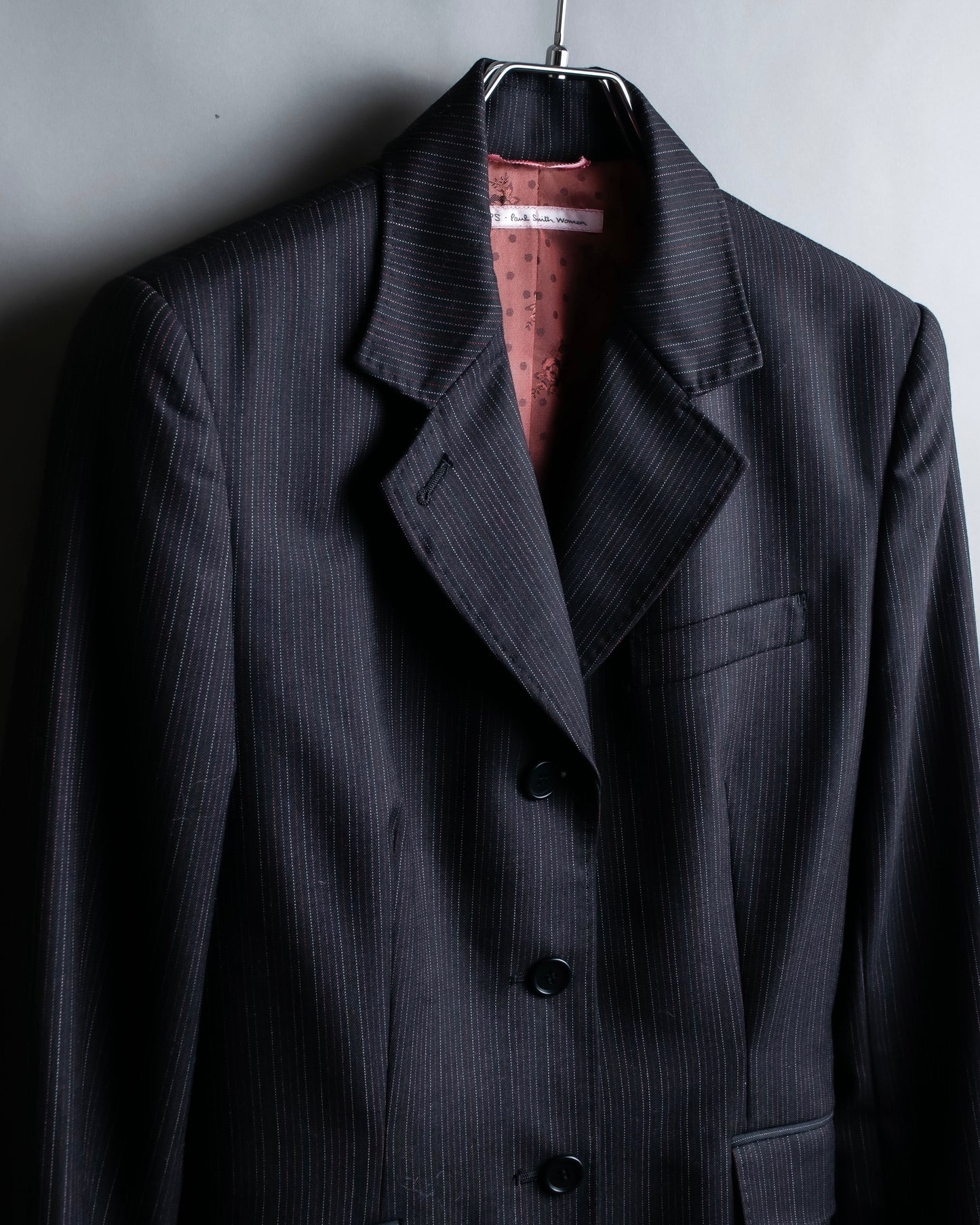 "Paul Smith Woman" Pinstripe pattern 3 button tailored jacket