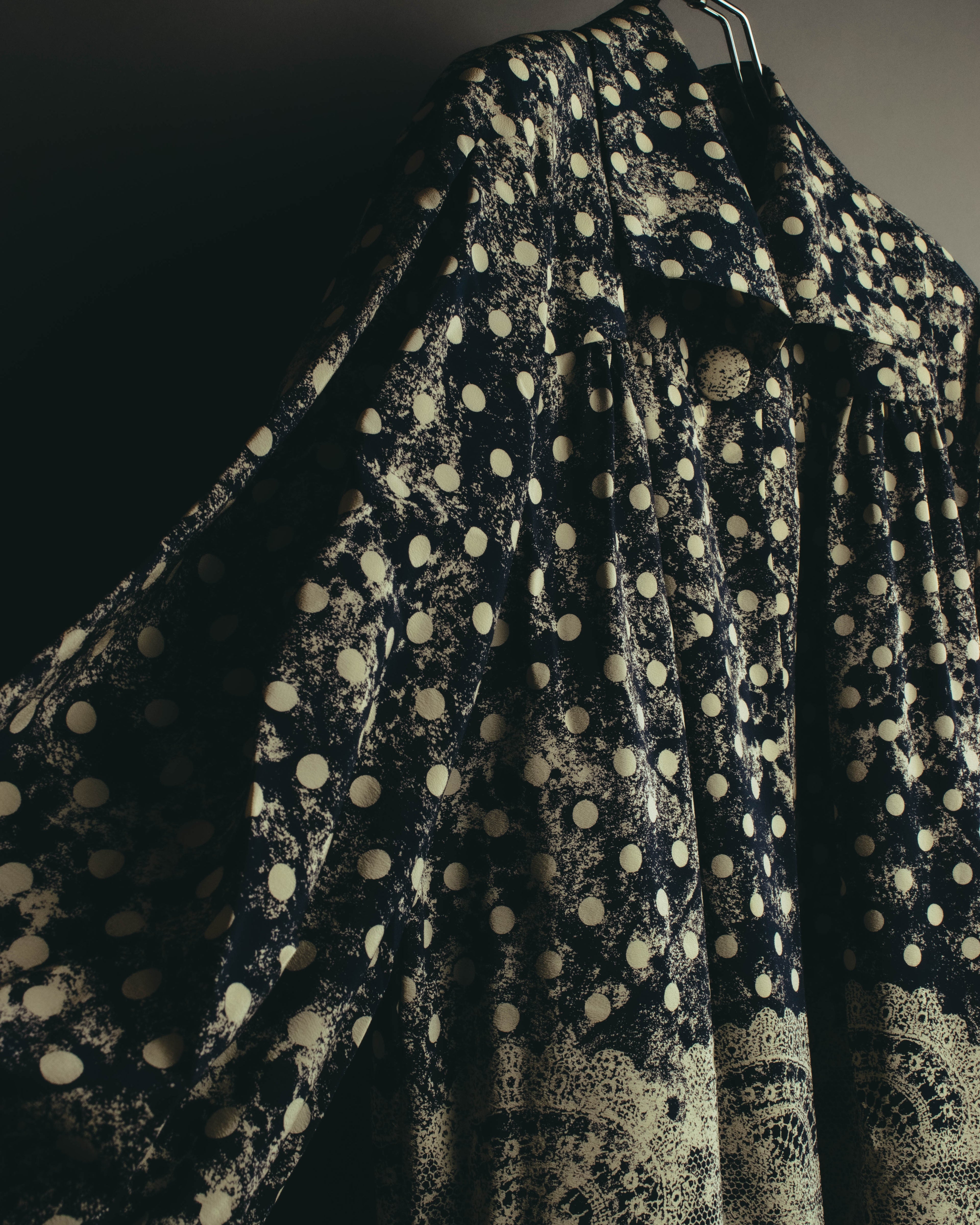 "Christian Dior" 80's-90's Elegant printed silk blouse