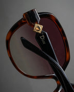 "Dior" Oversized tortoiseshell square sunglasses
