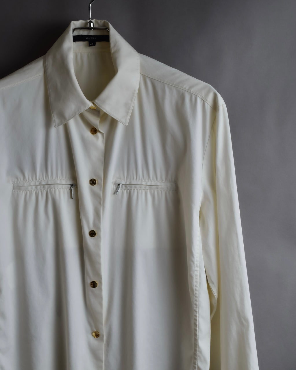 "GUCCI" Double zip pocket design box cut shirt