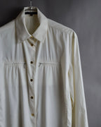 "GUCCI" Double zip pocket design box cut shirt