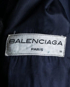 "BALENCIAGA" Peak lapel double-breasted chester coat