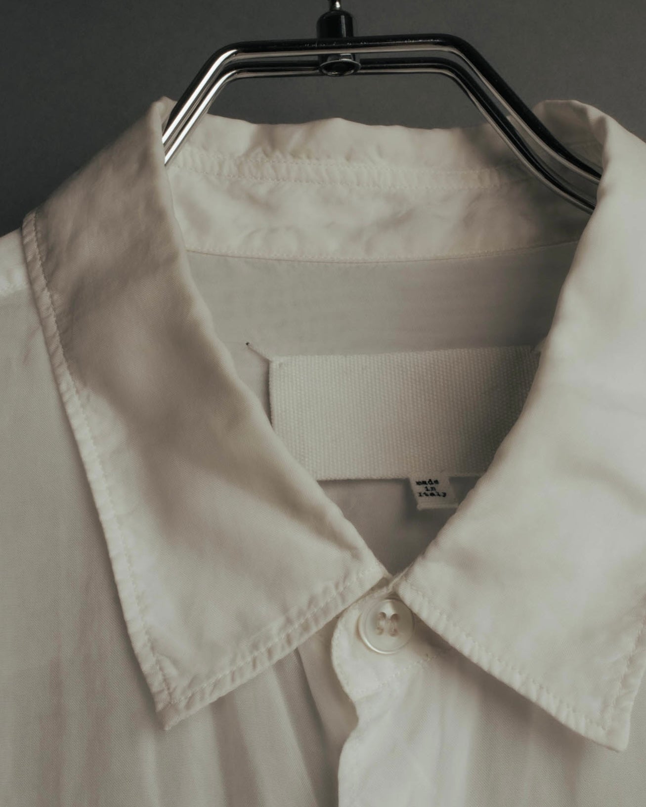 “Maison Margiela” 2018’s-20’s Cupro sheer white shirt