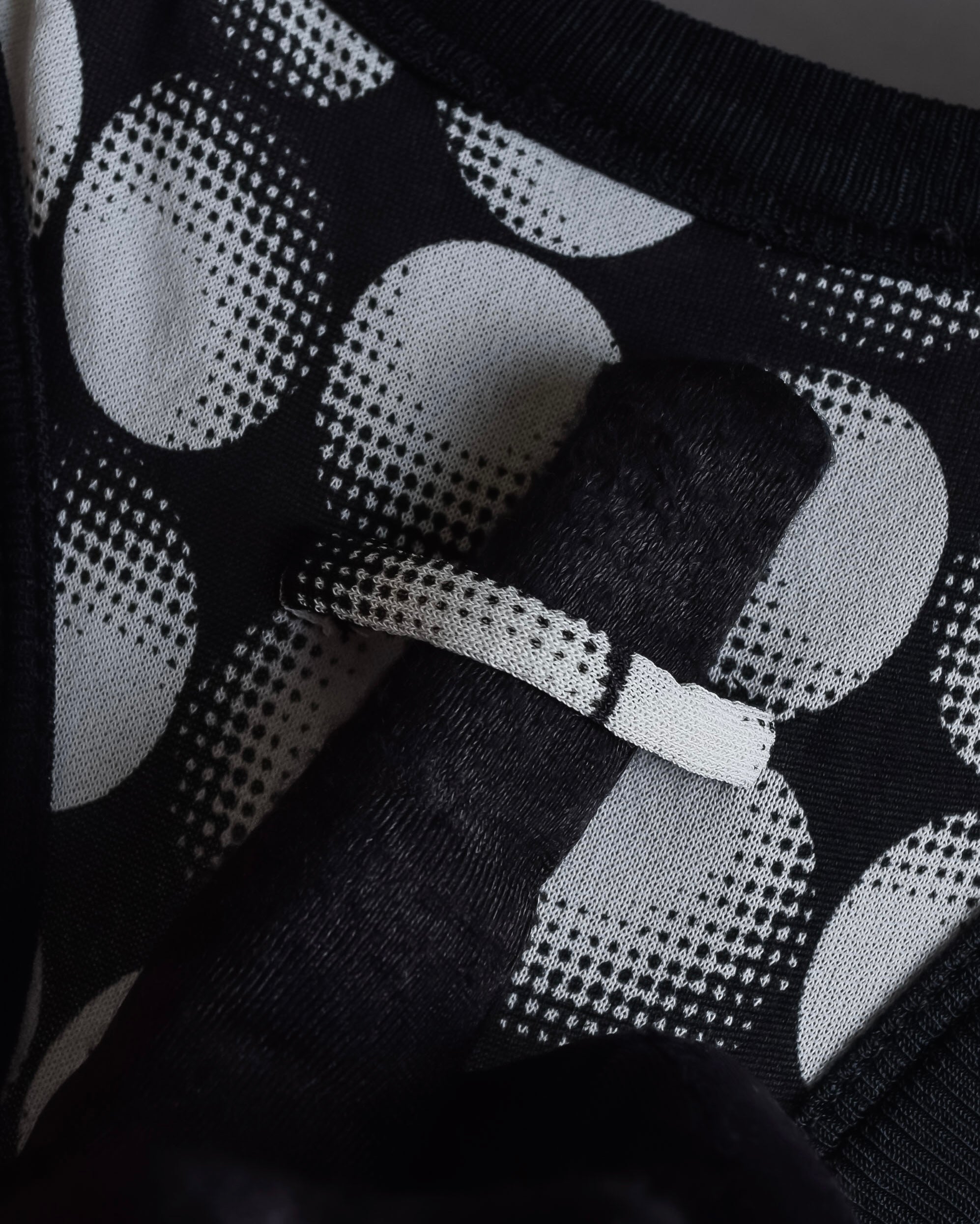 "JEAN PAUL GAULTIER MAILLE FEMME" Layered dot illusion mesh dress