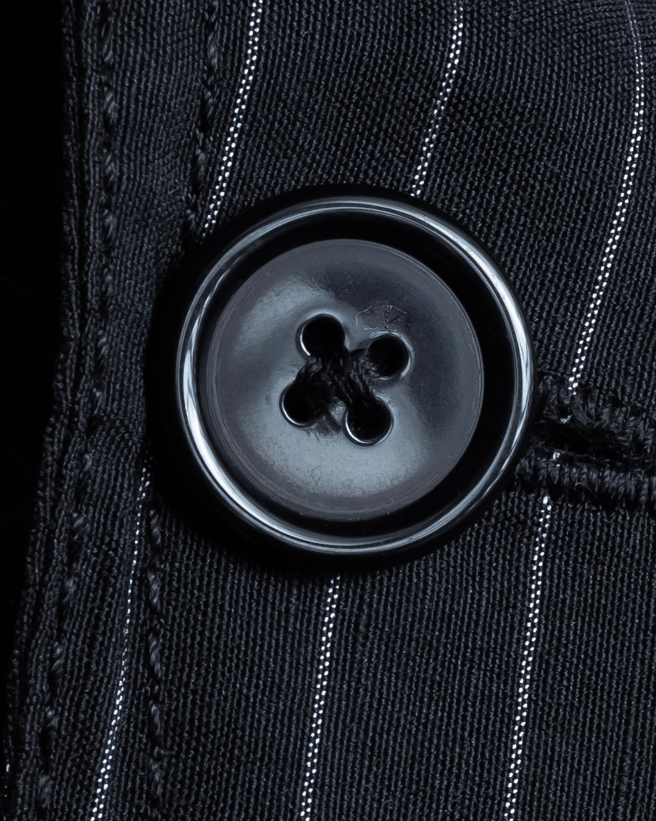 "Dolce & Gabbana" Collar switching design pinstripe pattern tailored jacket