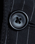 "Dolce & Gabbana" Collar switching design pinstripe pattern tailored jacket