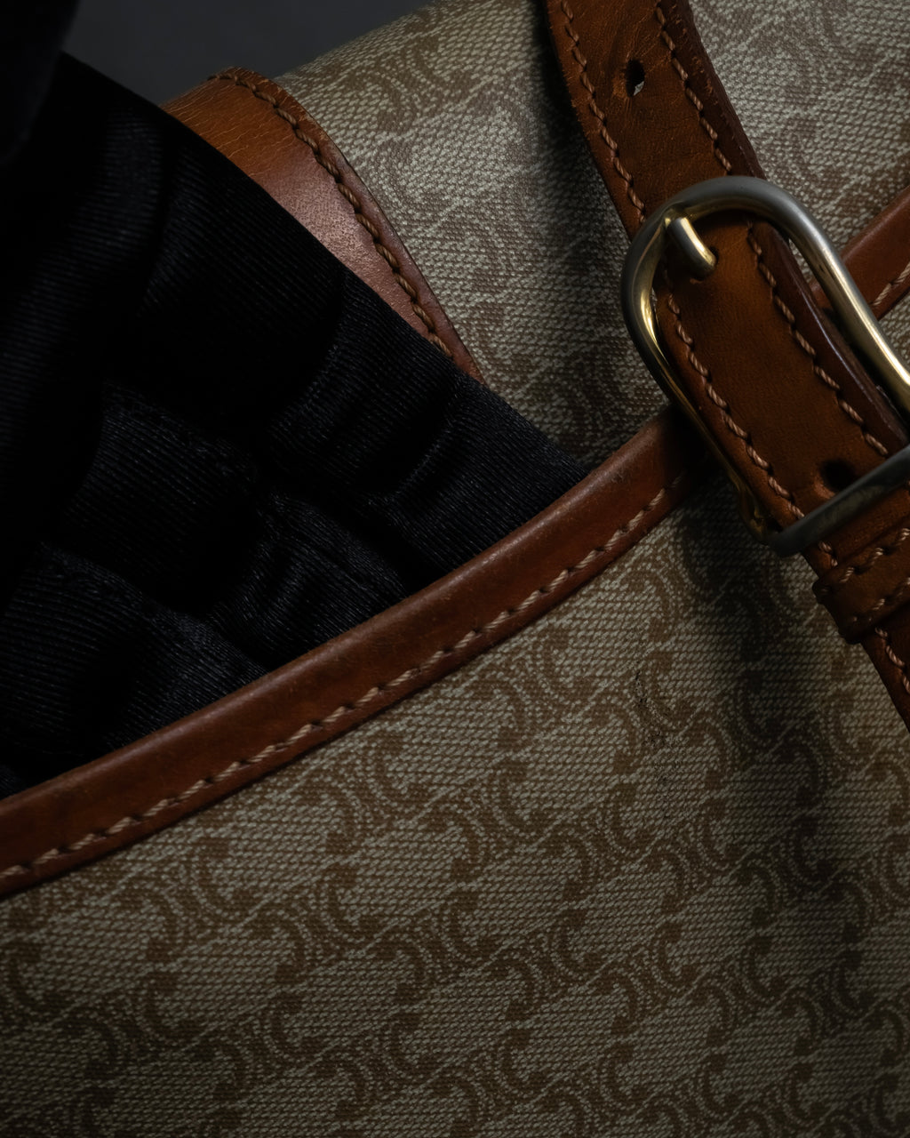 "CELINE Macadam pattern combination shoulder bag