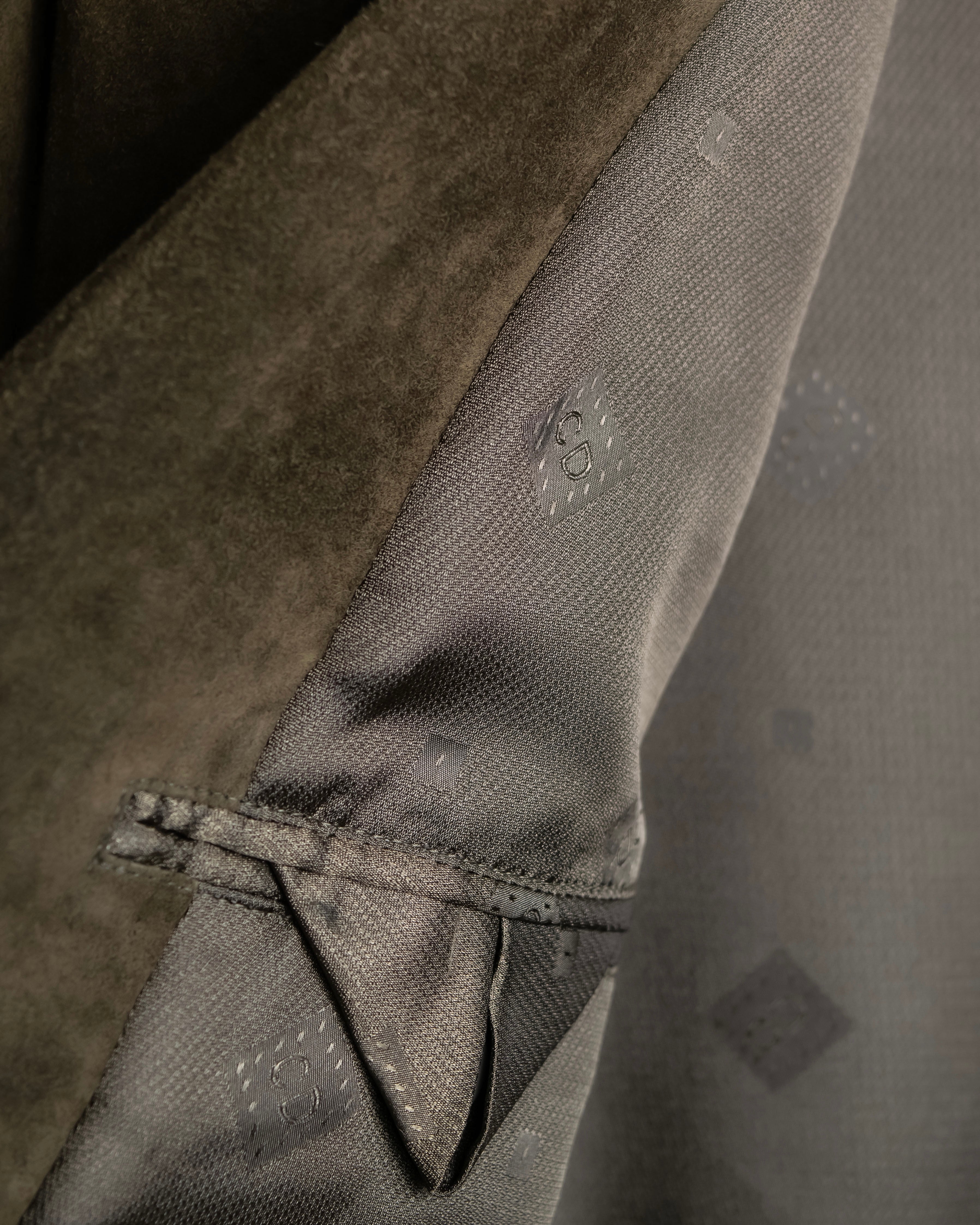 "Christian Dior" Nubuck leather oversized tailored jacket