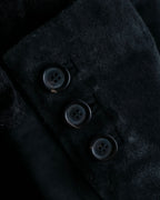 "GUCCI" Stitch design suede tailored jacket
