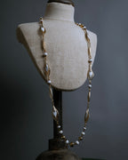 "BALENCIAGA" Leaf motif bijou santoire necklace