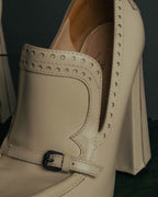 “Bottega Veneta” 2010’s Brogue platform heel loafers