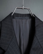 "ARMANI COLLEZIONI" Deep charcoal pinstripe set up
