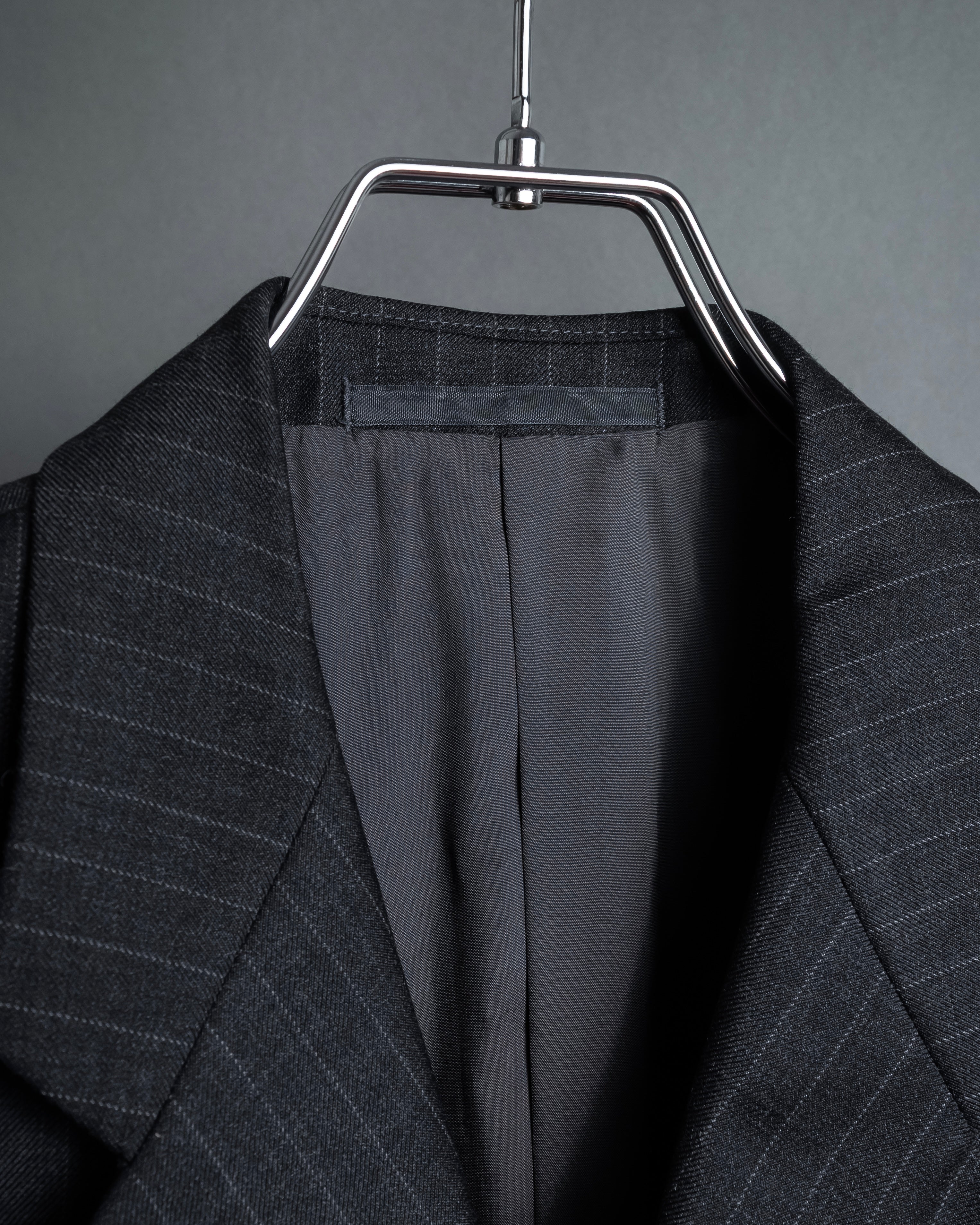 "ARMANI COLLEZIONI" Deep charcoal pinstripe set up