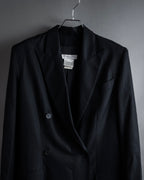 “Christian Dior” 90’s sculpted herringbone chester coat