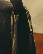 "Yves Saint Laurent" 80's-90's Quilted leather shoulder bag