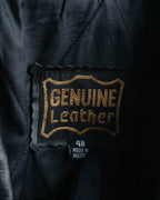 -MOOD MILLÉSIMES- 80’s-90’s heavy-grain double riders jacket