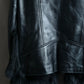 "MOROKO BAR" Real fur docking leather jacket